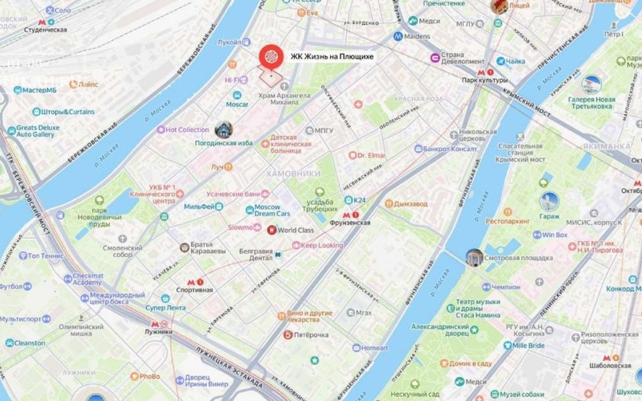 Трехкомнатная квартира 100 кв.м  Жизнь на Плющихе